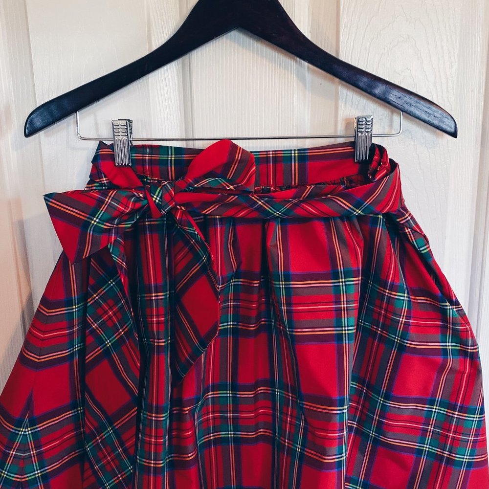 Vineyard Vines Plaid Bow Skirt